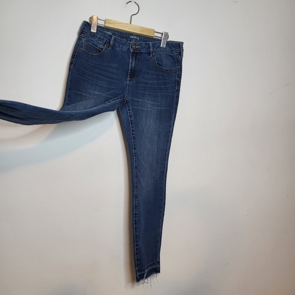 Ricki Revolution Slim Ankle Frayed Hem Jeans Size 6 - Picture 3 of 10